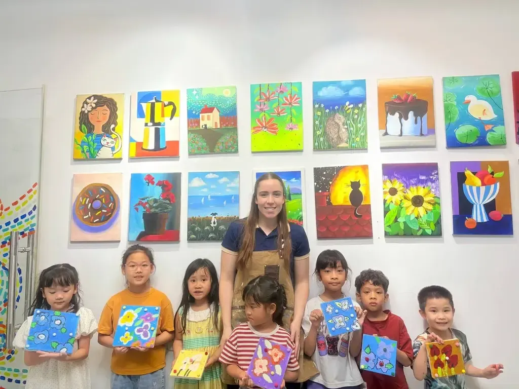 Workshop mỹ thuật tại 24 Art Tân Bình