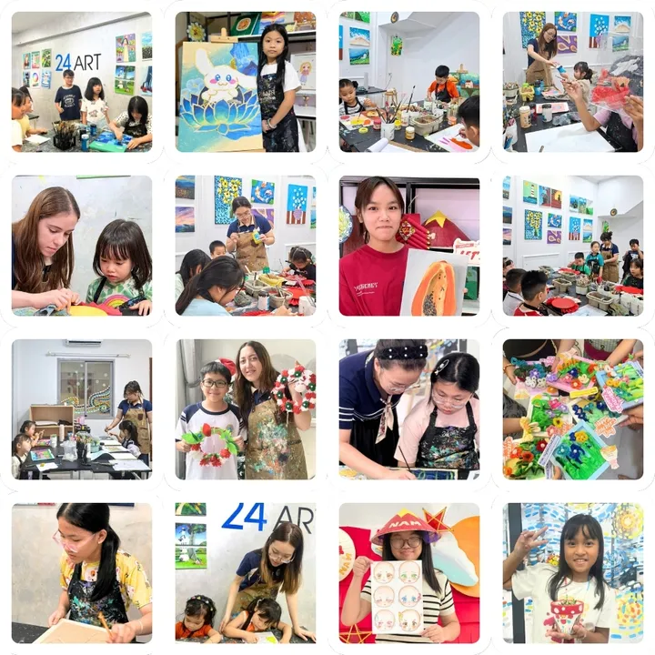 Children’s art classes at 24 Art