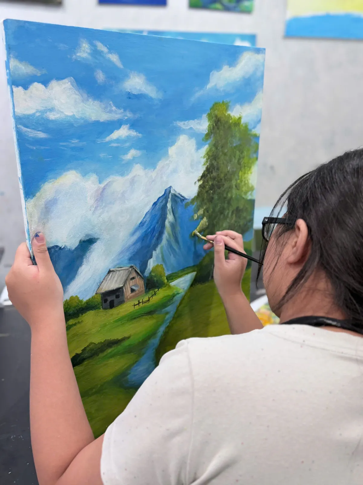 Artwork by students in the children's class